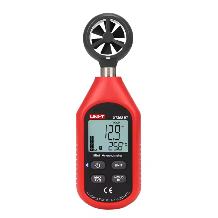 Uni-T Anemómetro Digital Bluetooth UT363BT para Medición de Velocidad y Temperatura del Viento - 1
