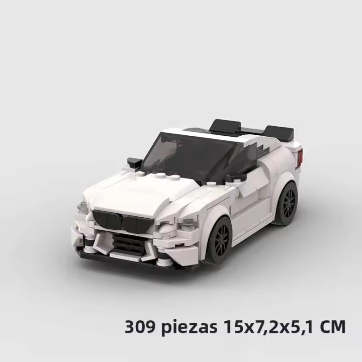 Modelo De Coche De Carreras Roadster Para Niños Bloques De Construcción Pequeños Compatible Con MOC Rompecabezas DIY Regalos De Juguetes - 1