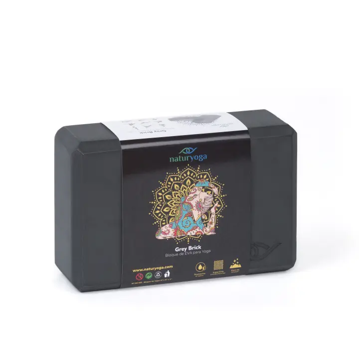 Naturyoga l Bloque de yoga l  Ligero l Color Gris - 1