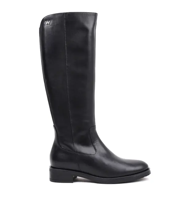 BOTA DE MONTAR DE PIEL PARA MUJER DE WONDERS ROCIO C-5470 NEGRO - 1