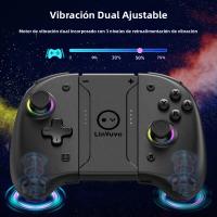 Manija Inalámbrica Para Nintendo Switch OLED Y Lite Con Luz RGB Y Vibration Six-Axis Despierta Continuamente Izquierda Y Derecha - details 2