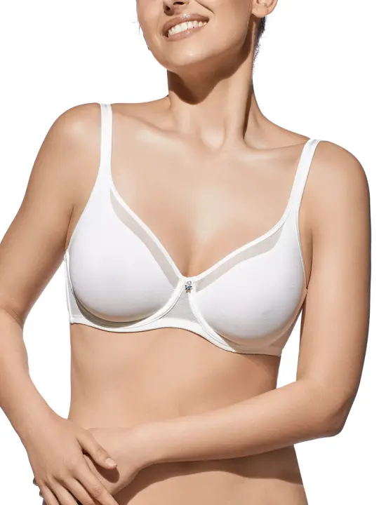 Selene Sujetador Zafiro Doble Tejido de Tul con Aros y Tirantes Regulables - 1