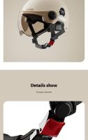 Casco De Motocicleta Invierno 3C Calor Y Resistente Al Viento Seguridad Capucha Medio ABS Benlai Sin Marca Originario De China - details 16