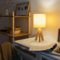 Ledkia Lámpara de Mesa de Madera Kanuni - Diseño Único y Elegante - details 2