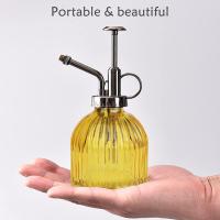 Pulverizador de plantas, pulverizador de plantas de estilo vintage, rociador de jardín a presión regadera para plantas Bonsai flores Yelloe herramientas de jardinería limpieza de jardín interior (amarillo) - details 0