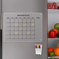 Calendario Magnético Para Nevera Planificador Semanal Y Mensual Tablero Blanco Borrable Mesa De Mensaje Para Escuela Incluye Lápiz - details 0