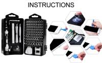 Juego De Destornilladores Magnéticos 115 En 1 Herramienta Multifuncional Para Reparación De Computadoras Y Teléfonos Caja De Herramientas De Acero Cromo Vanadio Precisión - details 2