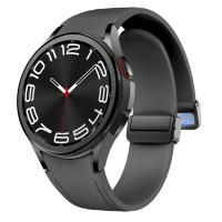 Correa De Cuero Genuino Y Silicona Para Samsung Galaxy Watch 7 6 5 44mm 40mm 20 Bracelet Galaxy Watch 6 4 Classic 47mm 46mm 43mm 42mm Unisex - details 3