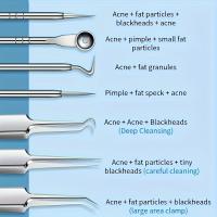 1/8Pcs PcCell Eliminador De Acné Y Puntos Negros Agujas Ultrafinas Para Limpiar La Piel Y Extraer Quistes Y Blackheads - details 3