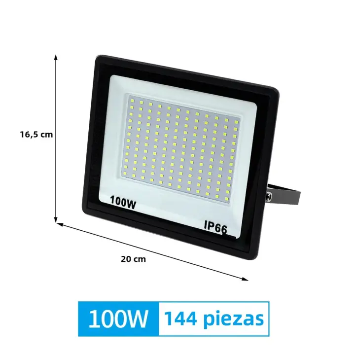 Fuente De Luz LED De Alta Brillo IP66 Impermeable 100W 200W 300W Para Iluminación Exterior De Jardín Y Calle - 1