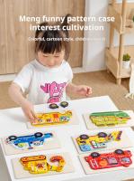 Juego De Puzle 3D Para Niños Tarjetas Educativas Divertidas Con Números De Tráfico Juguetes De Madera Educativos Para El Desarrollo Infantil - details 2