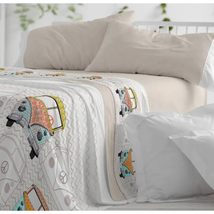 Burrito Blanco Juego de Sabana para todo el año Diseño 107 - 1
