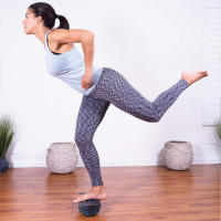 Rodillo De Yoga Semi-Circular De Alta Densidad Multi-Función Estirador De Espalda Para Entrenamiento De Equilibrio - details 0