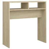 vidaXL Mesa consola madera de ingeniería 78x30x80 cm Blanco, Negro, Roble Sonoma Mesa de sofá Mesa de Entrada para Salón Consola de Entrada Mueble Recibidor Mesita Mesa auxiliar Salon - details 2