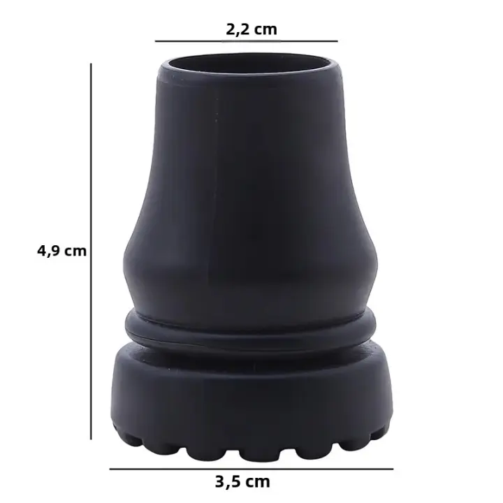 Cubierta De Protección Para Punta De Bastón Antideslizante 16-22mm Aluminio PVC Para Escalada Senderismo Trekking Pinos De Escalada - 1