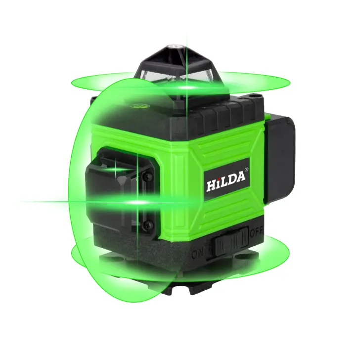 Nivel Láser Automático HILDA 360 Con 16 Líneas De Luz Verde 4D Para Construcción Vertical Y Horizontal Luz Ultra Fuerte - 1