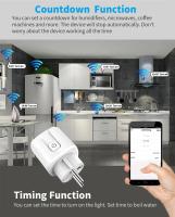 Enchufe Inteligente WiFi Tuya 16A Con Monitor De Energía Y Control Remoto Por App Y Voz Compatible Con Alexa Y Google Home Plataforma Europea - details 3