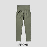 Pantalones De Yoga De Mujer De Cintura Alta Sin Costuras Talla Elástica Leggings Deportivos Para Gimnasio Y Correr En Color Sólido - details 34