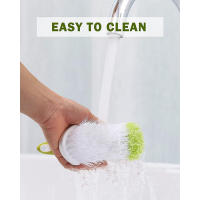 Cepillo De Limpieza Con Cepillo Rígido Y Flexible Durable Mano Cómoda Y Antideslizante Para Baño Duchas Lavabo Alfombras Pisos - details 7