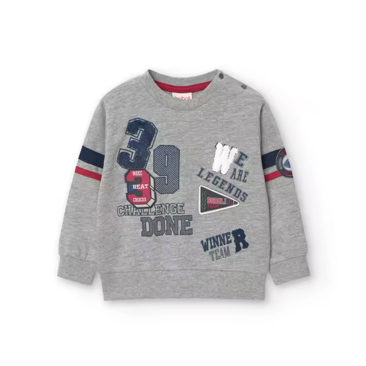 Sudadera felpa de bebé niño -BCI - 1