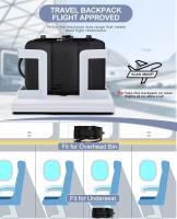 Mochila versátil y moderna para transportar tu portátil en el día a día, en viajes de negocios o en la oficina, con múltiples compartimentos para un amplio almacenamiento, Mochila viaje cabina avion 40x20x25- - details 2