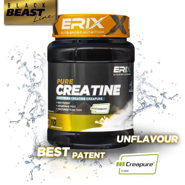 ERIX NUTRICION  CREATINA CREAPURE 500 GR NEUTRA  Recuperación Muscular  Aumentar Masa Muscular y Resistencia  Pre y Post entrenamiento  Gran Solubilidad - 1