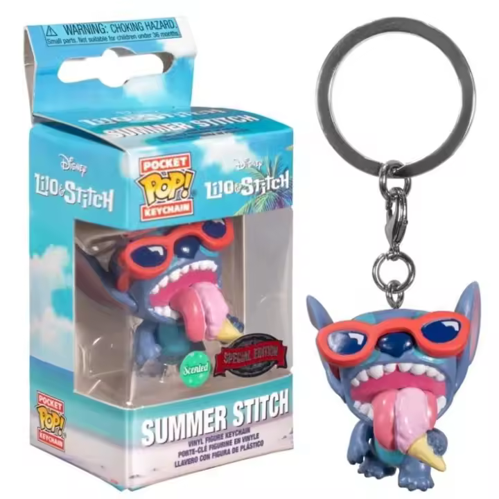 Funko Pocket Pop Summer Stitch Disney Llavero Coleccionables - 1
