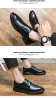 Zapatos De Cuero Para Hombre Estilo Británico De Negocios Con Punta Pointy Tamaño 46 Zapatos De Boda Tendencia Transpirables Con Cordones Y Diseño De Encaje - details 8