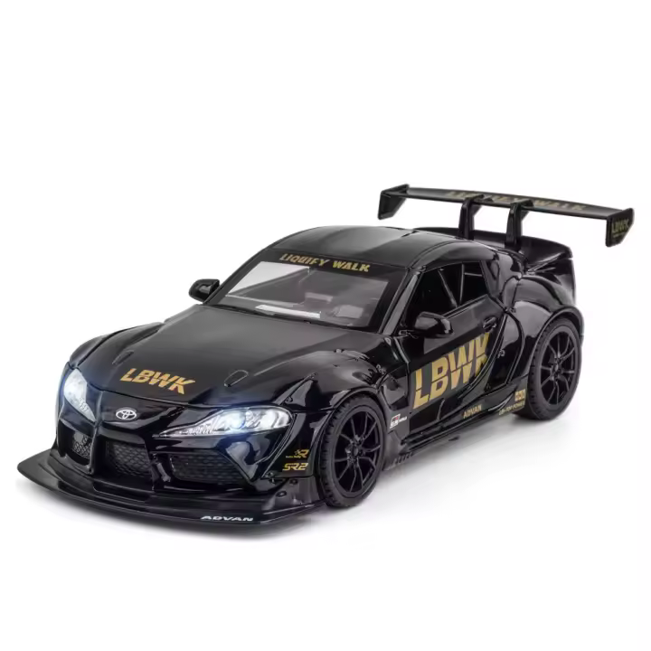 Modelo De Coche Supra a Escala 1:22 En Aleación De Metal Con Sonido Y Luz Juguete De Carreras Para Coleccionistas Y Niños Regalo Para Niños De Edad Superior a 14 Años - 1