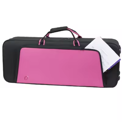 estuche saxo tenor med:81,5x30,5x18 cm. ref.8480fsh (negro y fucsia) - 1