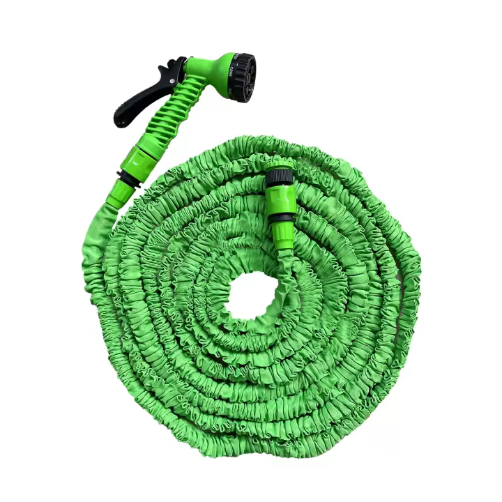 Acomoda Textil – Manguera de Riego Extensible con Pistola de 7 Funciones para Jardín, Terraza y Patio. Manguera de Alta Resistencia con Modos de Riego y Conector Universal. - 1