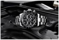 Reloj De Pulsera De Cuarzo Para Hombre PAGANI DESIGN 2024 Multi Zona Horaria 40MM Marca Top Lujo Cronógrafo VK63 Acero Inoxidable Resistente Al Agua - details 11