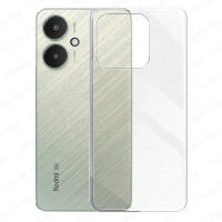 Funda + Protector Cristal Templado Opcional Para XIAOMI POCO C65 Carcasa Forro Protector, Gel TPU Silicona Suave Flexible Mate, Color Negro Transparente, Ajuste Perfecto, Acceso Conectores Carga Auriculares, Meloenvias mle18 - details 1