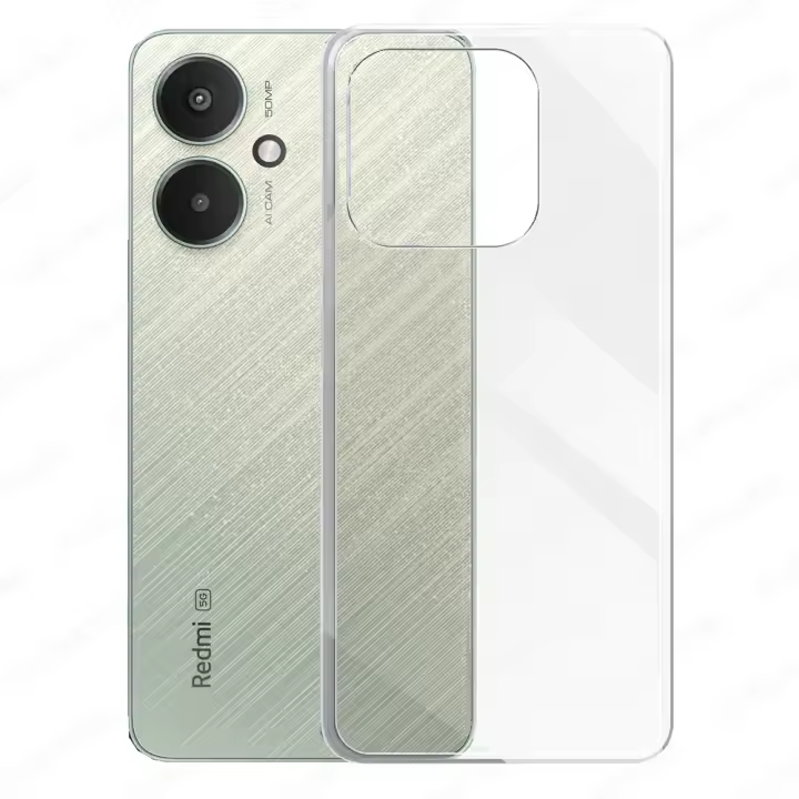 Funda + Protector Cristal Templado Opcional Para XIAOMI POCO C65 Carcasa Forro Protector, Gel TPU Silicona Suave Flexible Mate, Color Negro Transparente, Ajuste Perfecto, Acceso Conectores Carga Auriculares, Meloenvias mle18 - 1