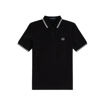 Polo fred perry negro amarillo sale