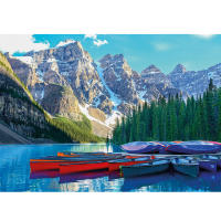 Rompecabezas De 1000 Piezas Moraine Lake Para Adultos Juegos De Familia Divertidos Puzle De Piso Educativo Para Niños Decoración Del Hogar - details 2