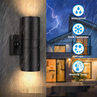 Lámpara De Pared Exterior LED Impermeable IP65 Con 2PCS Bombillas E27 Luz Decorativa Para Jardín 110V 220V Moderna Estilo - details 2