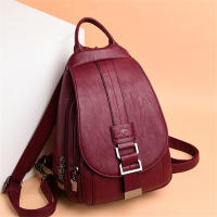 Mochila Multifuncional De Cuero Para Mujer Casual Para Niñas Y Adolescentes Escuela Viaje Bolsa Pequeña Capacidad Inferior a 20 Litros - details 11