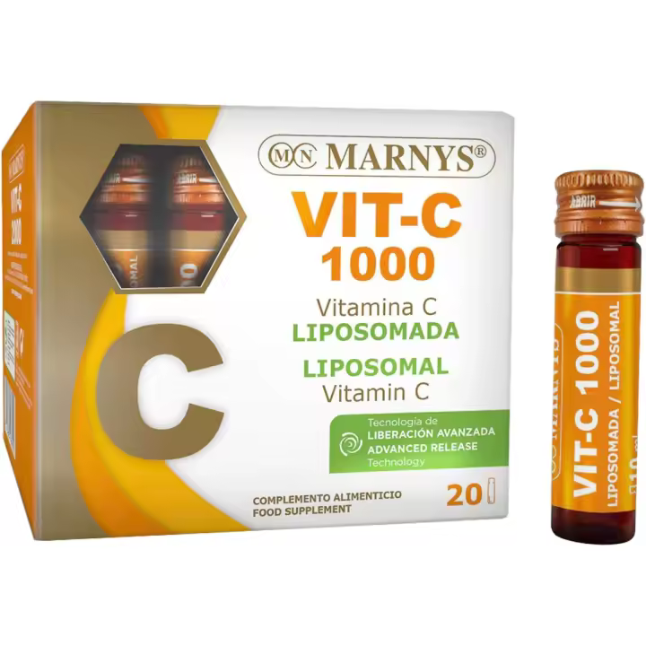 MARNYS® Vitamina C Liposomada 20 Viales - Innovador Formato Bebible Monodosis - 1