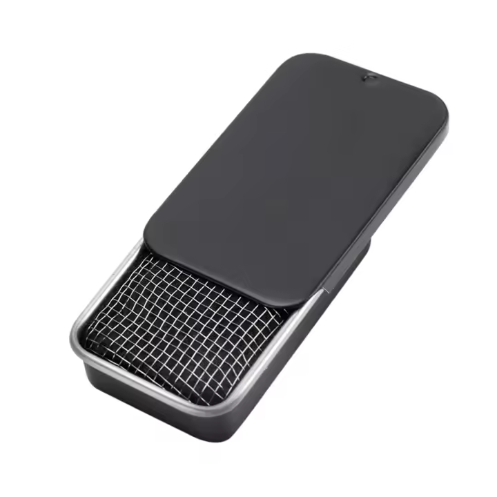 Estufa De Camping Mini De Acero Inoxidable Portátil Y Ligera Para Combustible Liquido Alcohol Estufa De Cera Sólida Para Cocina Al Aire Libre - 1