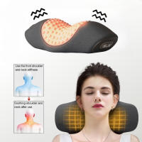 Almohada Masajeadora Eléctrica De Vibration Térmica Para Relaxar La Columna Cervical Reducir La Fatiga Muscular Y Aliviar Los Problemas Del Sueño Y El Dolor De Hombros - details 0