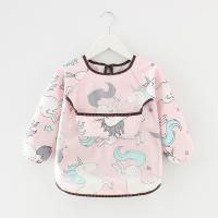 Bib De Bebé Impermeable Con Mangas Largas Para Recién Nacidos Ropa Protectora Antiestática Con Diseño De Dibujos Animados Talla 0-2 Años Unisex - details 2