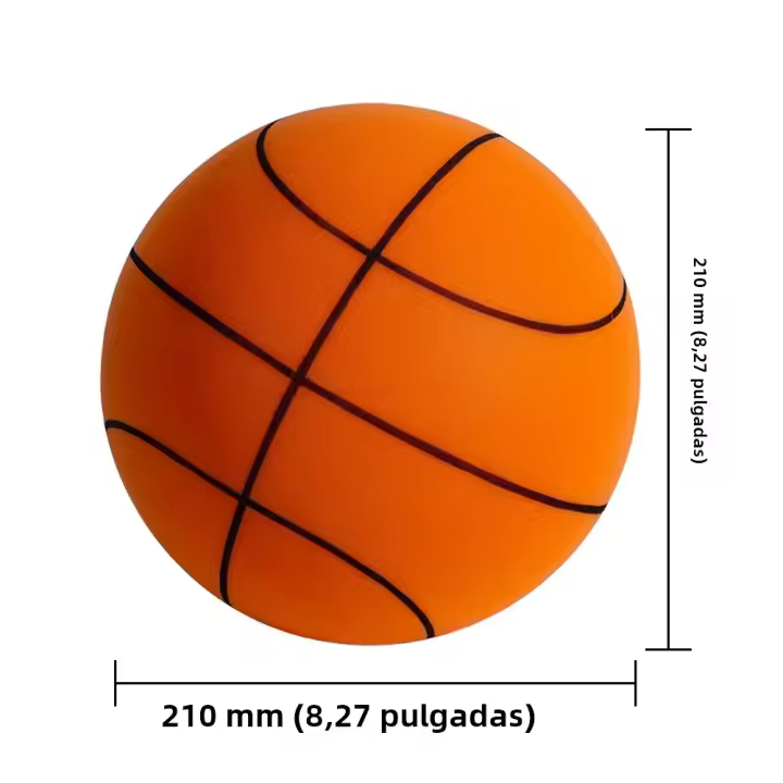 Baloncesto Silencioso Para Niños 18/21/24 Pulgadas Bola De Cuero Elástico Suave Para Interior Tamaño Pequeño Juguetes Deportivos - 1