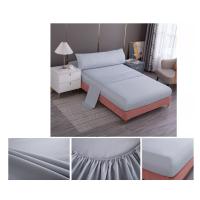 Juego de Sábana UNISEX colores lisos acabado de gran suavidad y no hacen bolas medidas 90 cm 105 cm 135cm 150 cm - details 3