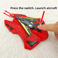 Juguete De Lanzador De Avión De Combate Rojo Para Niños Y Niñas Juegos Al Aire Libre Regalos De Navidad Edad Recomendada 3-6 Años Material Plástico - details 5