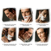 10 Pcs Afeitadora Doble Hoja Para Hombres Cuchilla De Acero Inoxidable Mango De Plástico Afeitadora Desechable - details 3