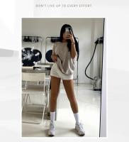Shorts De Running Para Mujer HELIAR Cintura Alta A-line Delgados De Punto Estilo Casual Verano Slim Bodycon Trousers - details 18