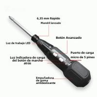 Destornillador Eléctrico Y Manual Recargable Maizhe 3.6V Herramienta Eléctrica Portátil Con Luz LED Para DIY En El Hogar - details 0