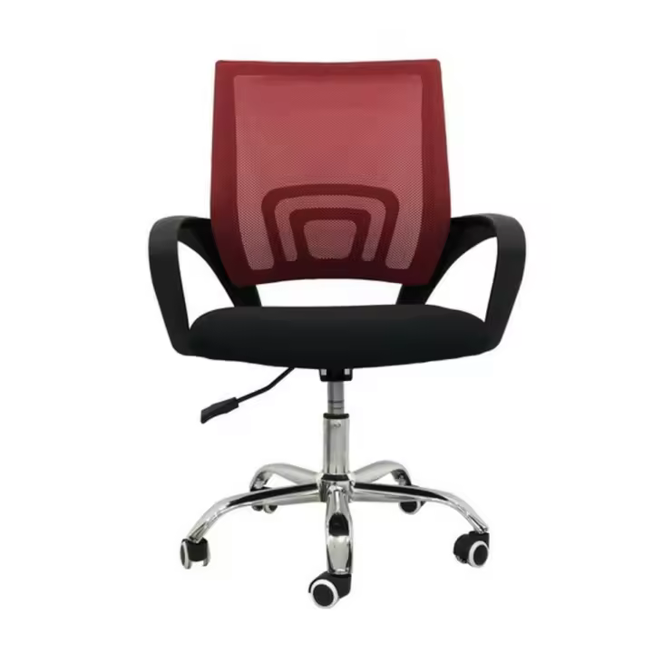 Sillón de Oficina Versa Negro Rojo Multicolor 51 x 58 cm - 1