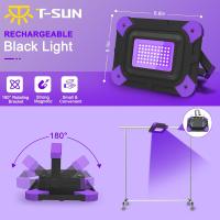 1/2PCS Lámpara De Infrarrojo LED Recargable Para Fiesta Disco Escenario Exterior IP66 Luz Negro UV Para Navidad - details 4